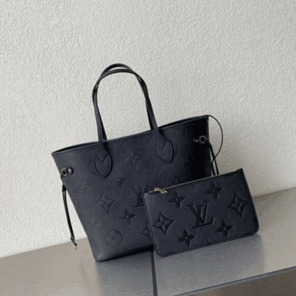 Louis Vuitton Bags Louis Vuitton Lv Neverfull Tourterelle Black
